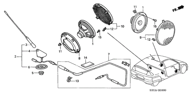Antenna - Speaker for 2006 Honda Insight #0