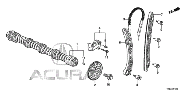 Camshaft - Cam Chain (2.0L) for 2014 Acura ILX #0