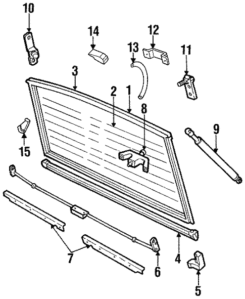 LAND ROVER RANGE ROVER CLASSIC 87-95 LOCK EXTENSION UPPER TAILGATE LH MXC8421 | Australia