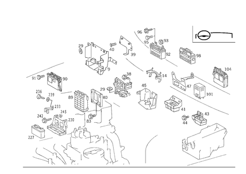 Control Units for 1990 Mercedes-Benz 300TE #4