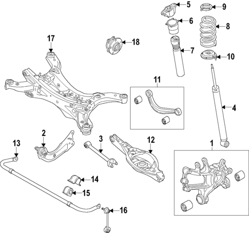 Rear Suspension for 2018 Mazda CX-5 #0