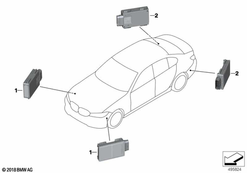 Sensors for Driver Assistance Systems for 2019 BMW 228iX #2