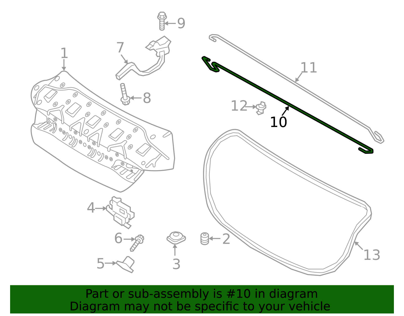 81296-AB000 - High-Quality Trunk Torque Rod for 2021-2023 Hyundai ...