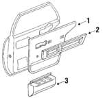 12500002 - Body: Rear Door Trim for GM Image