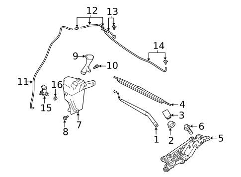 Wiper & Washer Components for 2025 Nissan Kicks Play #0