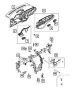 7TN01U00AA - : Instrument Cluster Bezel for Mopar Image