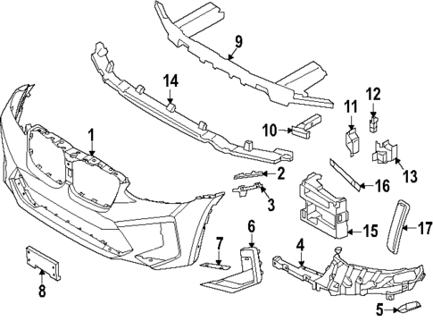 Bumper & Components - Front for 2024 BMW X4 #0