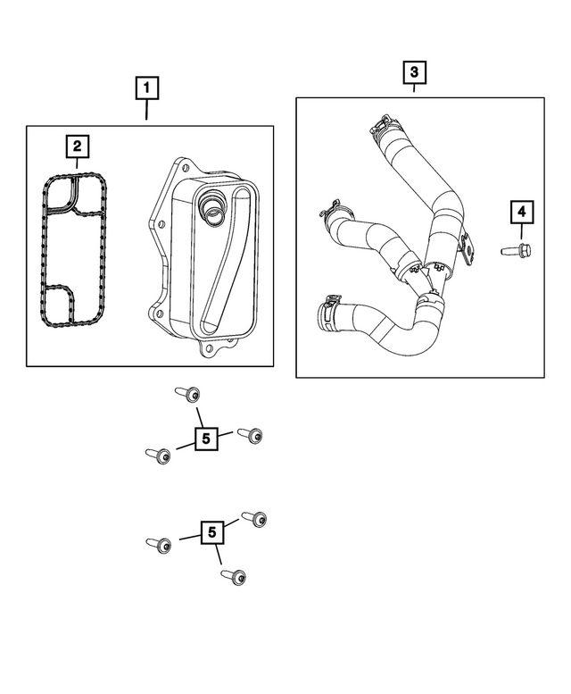 5048312AC - Cooling: Engine Oil Cooler for Mopar Image image