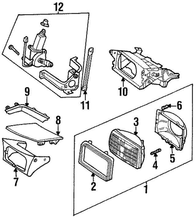 F32Z13008A - Electrical: Headlamp Assembly for Ford: Probe Image