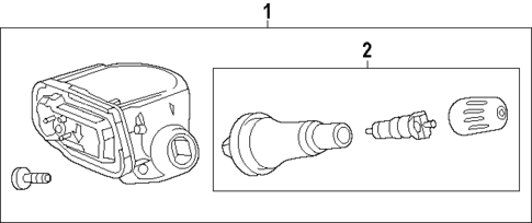 Tire Pressure Monitor Components for 2024 Honda Prologue #0