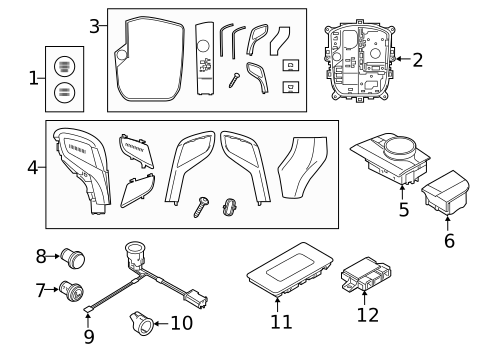 Gear Shift Control for 2021 BMW M850i xDrive #0