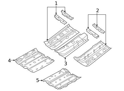 Floor & Rails for 2009 Nissan Rogue #0