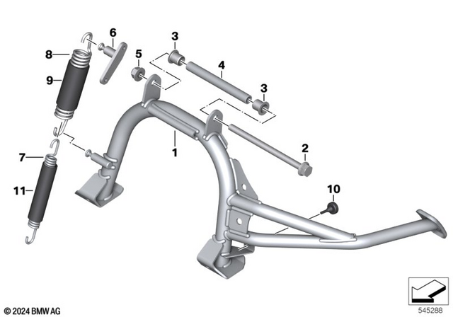 46528558212 - Frame and Mounting Parts: Center Stand -  for BMW-Motorrad Image