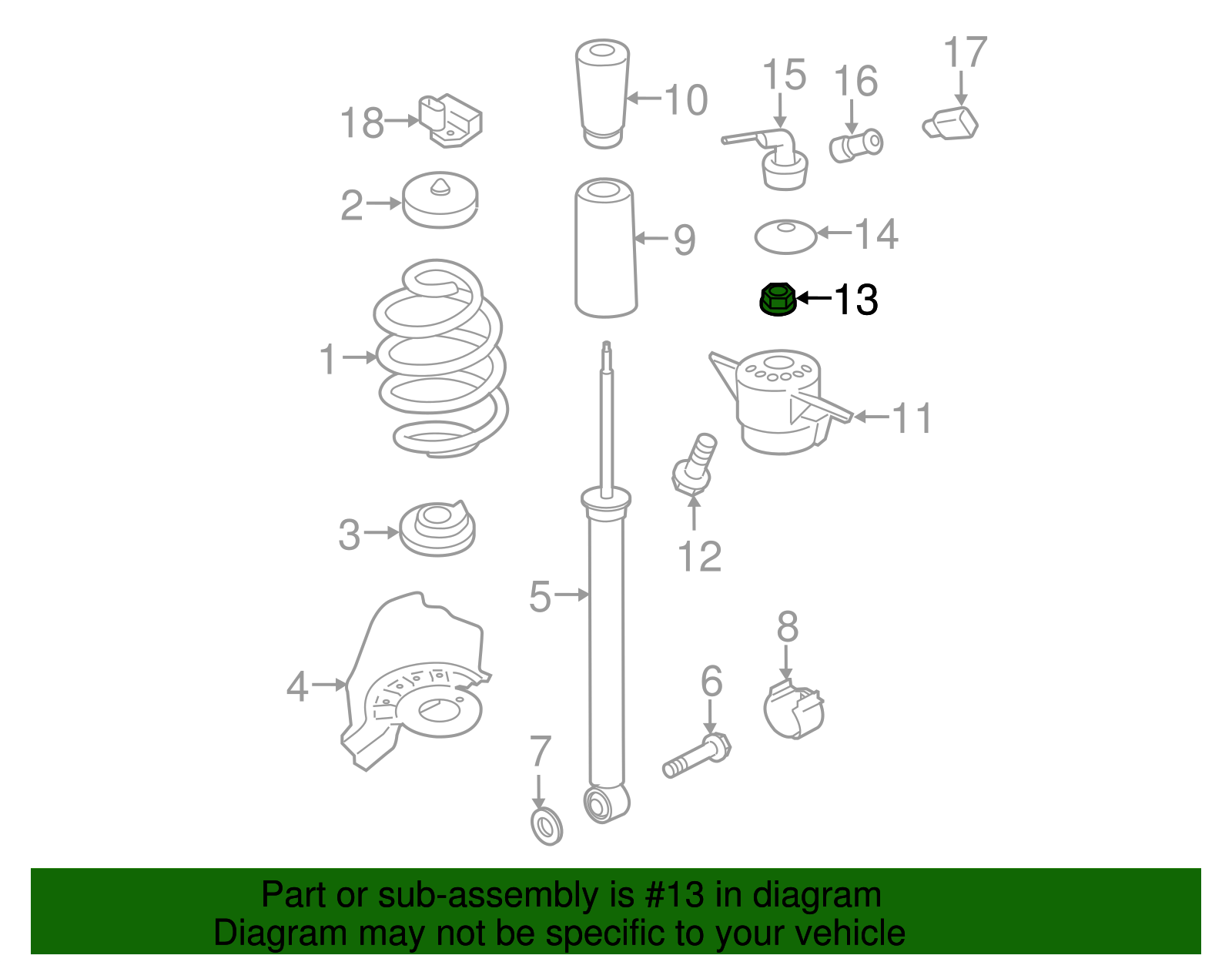Top Nut - Porsche (N-102-951-01)