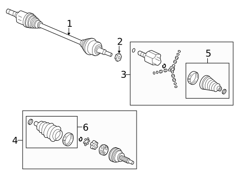 Drive Axles for 2008 Saturn Vue #0