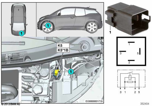 Relay for 2017 BMW i3 94Ah #0