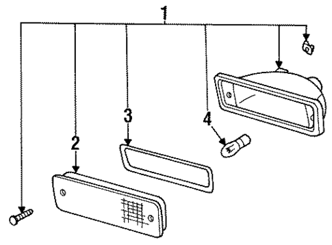 Park Lamps for 1986 Nissan Maxima #0