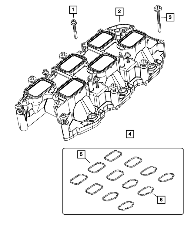 6509390AA - 3.6L Gas; Engine: Hex Flange Head Bolt, Mounting for Mopar Image