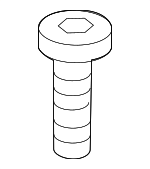WHT003682 - Electrical: Outer Belt Assembly Lower Bolt for Volkswagen: Arteon, Atlas, Atlas Cross Sport, Beetle, CC, e-Golf, Eos, Golf, Golf Alltrack, Golf R, Golf SportWagen, GTI, Jetta, Passat, Rabbit, Taos, Tiguan, Tiguan Limited Image