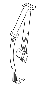 3CN857807RAA - Electrical: Center Belt Assembly for Volkswagen: Atlas, Atlas Cross Sport Image