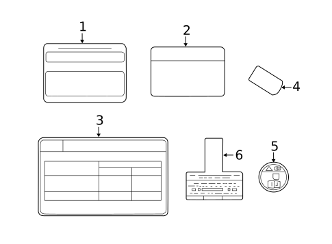 Labels for 2025 Hyundai Palisade #0