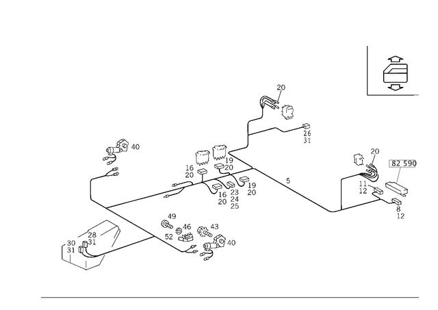 1245407813 - Electrical System: Wiring Harness for Mercedes-Benz Image image
