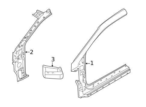 Hinge Pillar for 2014 Kia Forte Koup #0