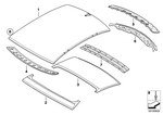 41317120049 - Bodywork: Front Roof Covering for BMW Image