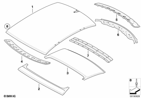 Roof for 2002 BMW 645Ci #0