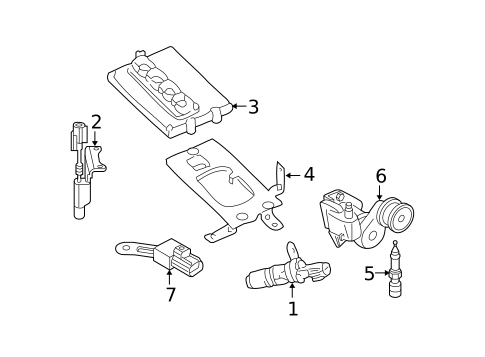 Ignition Coil for 2007 Chrysler Aspen #0