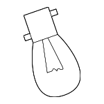 33303SCK003 - Electrical: Tail Light Bulb for Honda: Accord, Accord Crosstour, Civic, CR-V, CR-Z, Crosstour, Element, Fit, HR-V, Insight, Odyssey, Passport, Pilot Image