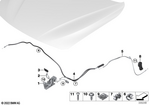 51237242548 - Bodywork: Left Lower Part of Hood Lock for BMW Image