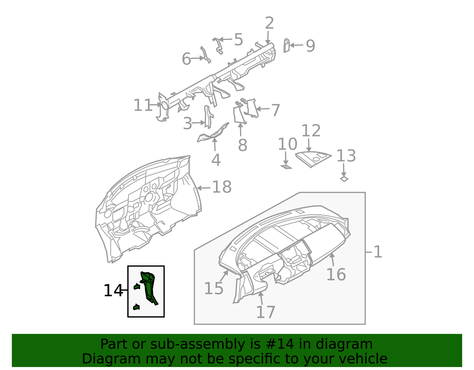 2003-2007 Nissan Murano Instrument Panel Side Cover 66901-CA002 ...