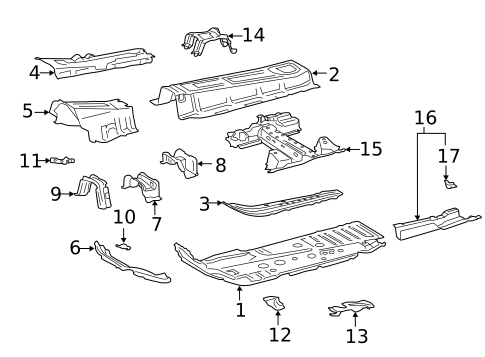 Floor & Rails for 2022 Toyota RAV4 #1