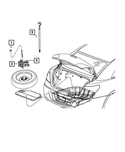 Jack Stowage for 2009 Dodge Journey #0