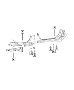 68201950AA - Interior Trim: Retaining Clip for Mopar Image