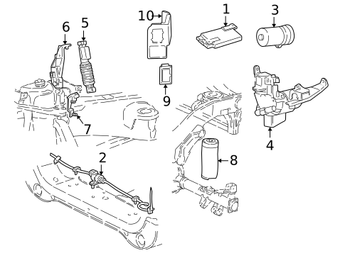 Auto Leveling Components for 2002 Lincoln Blackwood #0