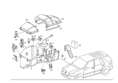 Apparatus Case and Control Units for 2000 Mercedes-Benz ML320 #0