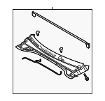 86150G5000 - : Cowl Grille for Kia: Niro, Niro EV Image