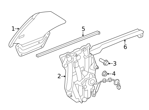 Quarter Window for 2008 Jaguar XK #0