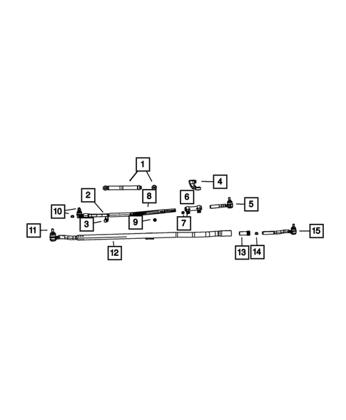 Steering Linkage, and Steering Shock for 2009 Jeep Wrangler #0