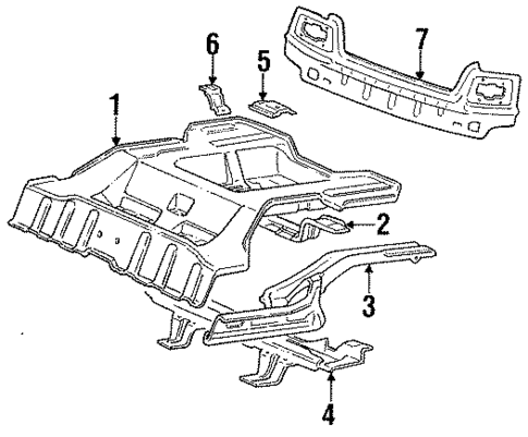 Rear Body for 1992 Mitsubishi Precis #0