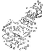 68087226AF - Frame, Bumper and Fascia: Rear Axle Subframe for Chrysler: 300 | Dodge: Charger Image