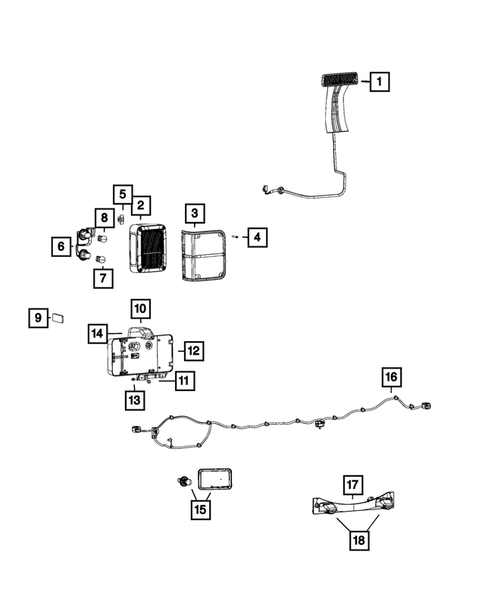 Lamps-Interior and Exterior for 2014 Jeep Wrangler #1