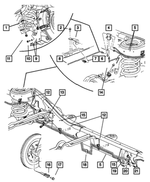 6506080AA - Service Brakes: Hex Head Screw, Mounting for Chrysler: Aspen | Dodge: Durango, Ram 1500, Ram 2500, Ram 3500 | Jeep: Grand Cherokee, Liberty, Wrangler, Wrangler JK | Ram: 1500, 1500 Classic, 2500, 3500 Image