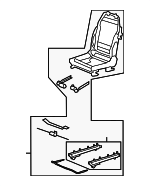 20825564 - Body: Seat Frame for Chevrolet: Malibu | Pontiac: G6 | Saturn: Aura Image