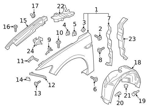 Fender & Components for 2017 Lincoln Continental #0