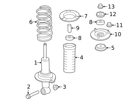 Struts & Components for 2017 Nissan Armada #1