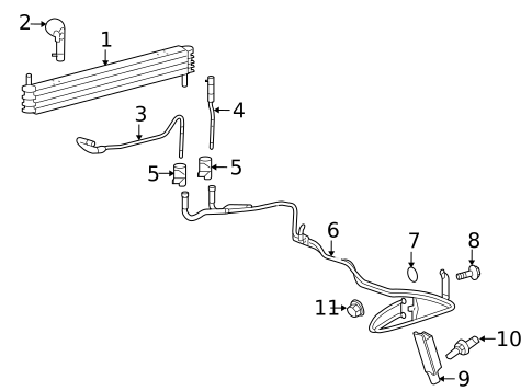 Trans Oil Cooler for 2015 Ford Expedition #0