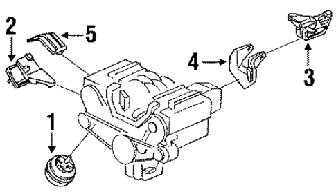 Engine & Trans Mounting for 1995 Acura Legend #1